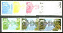 Iso - Sweden 1977 Silver Jubilee (London Scenes) 20 Value (St James Park Lake) Set Of 7 Imperf Progressive Colour Proofs - Local Post Stamps