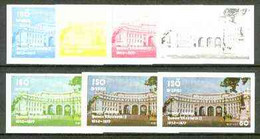 Iso - Sweden 1977 Silver Jubilee (London Scenes) 60 Value (Admiralty Arch) Set Of 7 Imperf Progressive Colour Proofs Com - Emissioni Locali