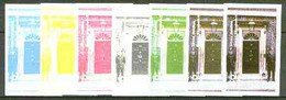Iso - Sweden 1977 Silver Jubilee (London Scenes) 100 Value (Policemen Outside 10 Downing Street) Set Of 7 Imperf Progres - Emisiones Locales