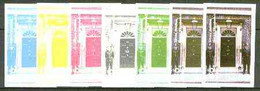 Iso - Sweden 1977 Silver Jubilee (London Scenes) 100 Value (Policemen Outside 10 Downing Street) Set Of 7 Imperf Progres - Lokale Uitgaven