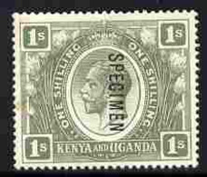 Kenya, Uganda & Tanganyika 1922-27 KG5 1s Script CA Overprinted SPECIMEN Fresh With Gum SG 87s (only About 400 Produced) - Autres & Non Classés