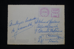 BELGIQUE - Affranchissement Mécanique De Bruxelles Sur Carte Postale En 1969 Pour La France - L 100210 - Cartas