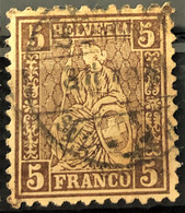 SWITZERAND 1862 - Canceled - Sc# 43 - 5r - Used Stamps