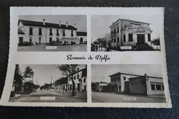 CPSM Multivues - DJELFA : La Gare, La Poste, Les écoles Et La Rue Principale - 1957 - Djelfa