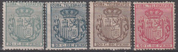 CUBA - TELEGRAPHE - N°78/81 * (1896) - Telegraafzegels