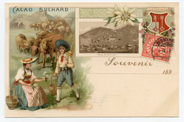 Cacao Suchard. Sarnen .Suisse. Publicité De 1891.XIXe Siècle. Fleur Edelweiss. Unterwald. Sarnen. - Sarnen