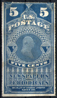 Estados Unidos (Periódicos) Nº 4. Año 1865 - Zeitungsmarken & Streifbänder