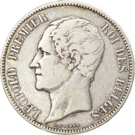 Monnaie, Belgique, Leopold I, 5 Francs, 5 Frank, 1865, TB+, Argent, KM:17 - 5 Francs