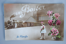 5055/ Un Baiser De FLOREFFE (1924)Locomotive/fillette - Floreffe