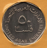 UNITED ARAB EMIRATES 50 FILS 1419 (1998)	KM# 16 Derricks - United Arab Emirates