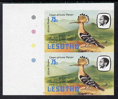 Lesotho 1981 Hoopoe 75s Def In U/m Imperf Pair* (SG 447) - Lesotho (1966-...)