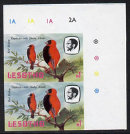 Lesotho 1982 Red Bishop M1 Def In U/m Imperf Pair* (SG 511) - Lesotho (1966-...)