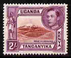 Kenya, Uganda & Tanganyika 1938-54 KG6 Mt Kilimanjaro 2s Lake-brown & Brown-purple P14 Mounted Mint SG 146a - Otros & Sin Clasificación