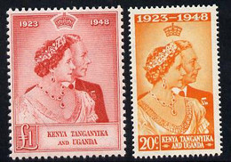 Kenya, Uganda & Tanganyika 1948 KG6 Royal Silver Wedding Set Of 2 U/m SG 157-58 - Altri & Non Classificati