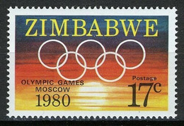 Zimbabwe, 1980, Olympic Summer Games Moscow, Sports, MNH, Michel 246 - Zimbabwe (1980-...)