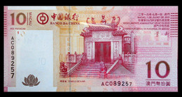 # # # Banknote Aus Macau 10 Patacas 2013 UNC # # # - Macao