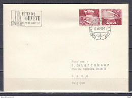 Brief Van Bureau De Poste Automobile Suisse Naar Gand (Belgie) - Covers & Documents
