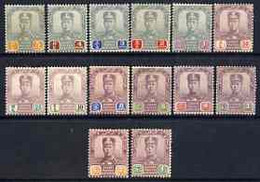 Malaya - Johore 1904 Sultan Set To $5, SG 61-74 Mainly Fine Mounted Mint Cat £235 - Malaya (British Military Administration)