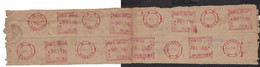 CHINA PRC 1954 NanKing CRANE ‘9000’ VALUE METER Postpaid SP - Storia Postale