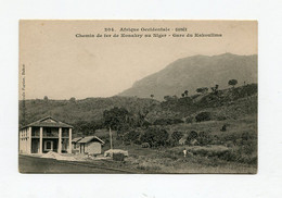 !!! GUINEE, CPA DE LA GARE DU KAKOULIMA, CHEMIN DE FER DE KONAKRY AU NIGER. NON VOYAGEE - Guinée Française