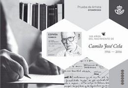 [P132] España 2017. Prueba De Artista. Centenario De Camilo José Cela - Proofs & Reprints