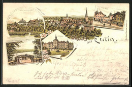 Lithographie Eutin, Hotel Holst. Schweiz Und Voss Haus - Eutin