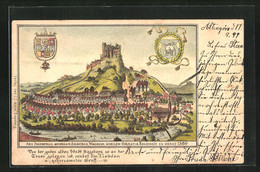 Lithographie Segeberg, Totalansicht Der Stadt Um 1580 - Bad Segeberg