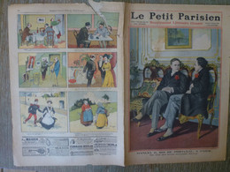 Journal Le Petit Parisien Décembre 1909 Manuel Roi Du Portugal Hubert Latham Aviateur  Marine Voltaire - Le Petit Parisien