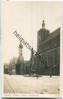 Guben - Rathaus - Stadt- Und Hauptkirche - Foto-Ansichtskarte - Verlag Ludwig Walter Berlin - Guben
