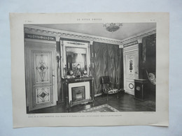 LE STYLE EMPIRE - A PARIS, Chez F. CONTET, EDITEUR D'ART, 101 Rue De Vaugirard 1911 : Pl.17 - Hôtel De M. Paul MARMOTTAN - Prints & Engravings