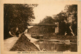 Redon * Le Canal Et Le Pont De La Fonderie * Péniche Batellerie - Redon