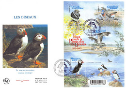 FDC GF JF - Bloc Ligue Pour La Protection Des Oiseaux, Oblit 12/5/12 Rochefort - 2010-2019