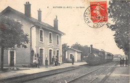 CPA 28  AUTHON LA GARE (TRAIN - Other & Unclassified