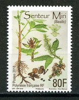 POLYNESIE 2018 N° 1191 ** Neuf MNH Superbe Flore Senteur Basilic Timbre Parfumé - Nuevos
