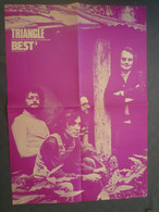 Poster De TRIANGLE / Magazine BEST / Années 70 / RARE - Manifesti & Poster