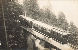 Carte Photo Train Cremaillere A Situer - Stations With Trains