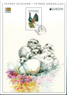 Slovakia - 2021 - Europa CEPT - Endangered National Wildlife - The Western Capercaillie - Commemorative Sheet - Briefe U. Dokumente