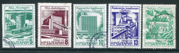 BULGARIA 1976 Industrial Buildings  Used.  Michel 2496-500 - Usados