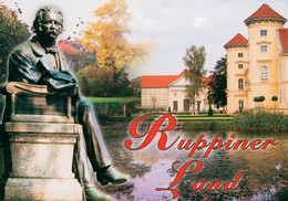 AK Ruppiner Land Mit Neuruppin Fontane Denkmal Und Schloss Rheinsberg - Neuruppin