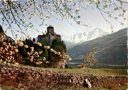 Schloss Ortenstein Mit Piz Beverin (681) - Bever