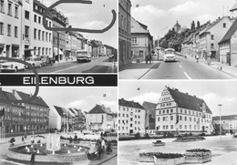 DDR Mehrbild AK 1979 Eilenburg, Bergstr. Markt, Leipziger Str. , Rathaus - Eilenburg