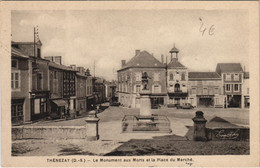 CPA THENEZAY Le Monument Aux Morts Et La Place Du Marche (1140897) - Thenezay