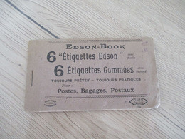 Carnet Complet Edson Book 6 étiquettes Gommées Postes Bagages Postaux - Autres & Non Classés