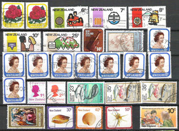 NEW ZEALAND Nice Range Between 1975 And 1989 (10 $) For Cancellations, Colours A.s.o. Low Starting Price - Colecciones & Series