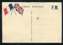 FRANCE - Carte FM Drapeau, Non Circulé, éditeur De Lyon - Ref J 34 - Briefe U. Dokumente