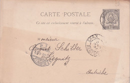 REGENCE DE TUNIS 1900  ENTIER POSTAL/GANZSACHE/POSTAL CARTE DE SFAX - Briefe U. Dokumente