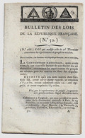 Bulletin Des Lois 50 Fructidor An II 1794 Tribunal Révolutionnaire/Condé/Commune De Paris/Représentants Du Peuple - Décrets & Lois