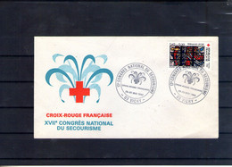 Enveloppe. 17e Congrès National Du Secourisme. Vichy. 29-30 Mai 1982 - Croix Rouge