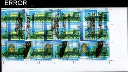 CUBA 2019 Railways Locomotives Trains B Sheet ERROR:print 2x USA-related - Sin Dentar, Pruebas De Impresión Y Variedades