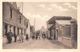 CPA 28 MARSAUCEUX VUE PRISE GRANDE RUE - Andere & Zonder Classificatie